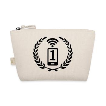 Wifi et téléphone en couronne de laurier numéro 1 - Trousse biologique - nature - Devant