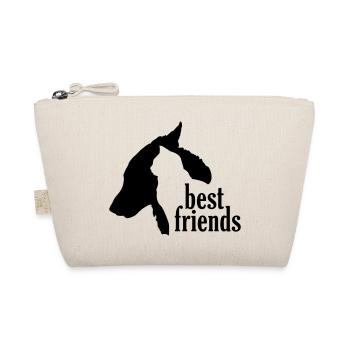 Dog Cat Best Friends Friendship Pets - Organic Pouch - nature - Front