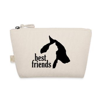 Dog Cat Best Friends Faithful Companion Companion - Organic Pouch - nature - Front
