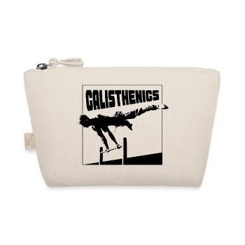 Calisthenics Planche Pose Silhouette - Bio-Täschchen - Natur - Vorne
