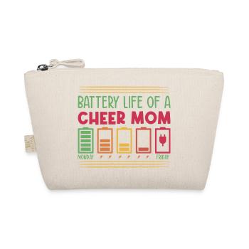 Battery Life Of A Cheer Mom Cheerleading Cheerlead - Bio-Täschchen - Natur - Vorne