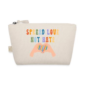 Spread Love Not Hate - Organic Pouch - nature - Front