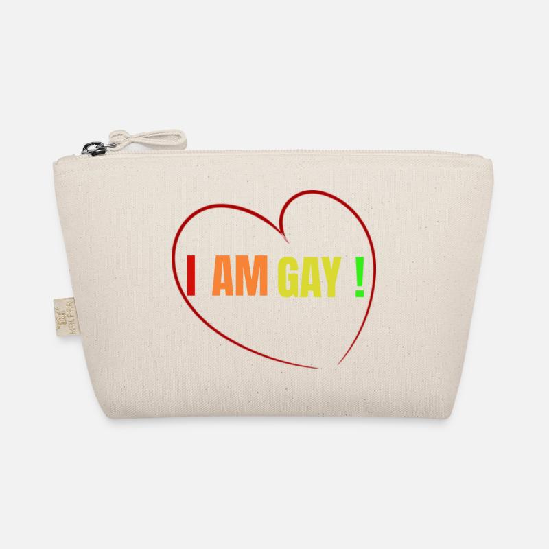 I AM GAY ! - Bio-Täschchen - Natur