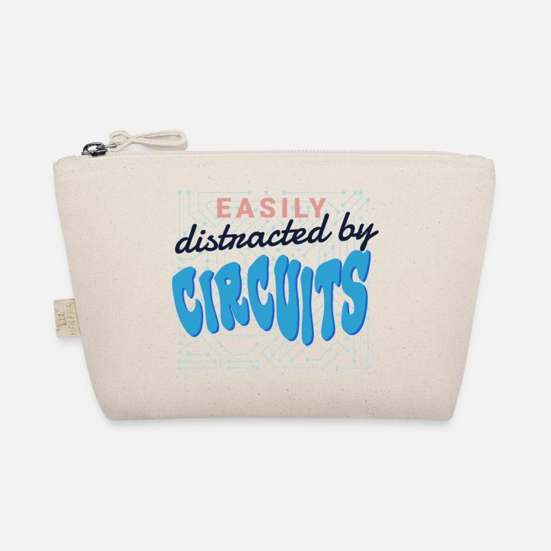 Distracted by Circuits Electrician Craftsman Organic Pouch