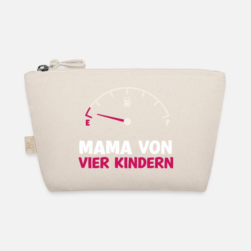 Tank leer Mama von 4 Kindern Mutter Muttertag Kind Bio-Täschchen