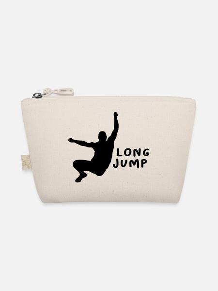 Weitsprung Design Geschenk - Bio-Täschchen - Natur - Vorne