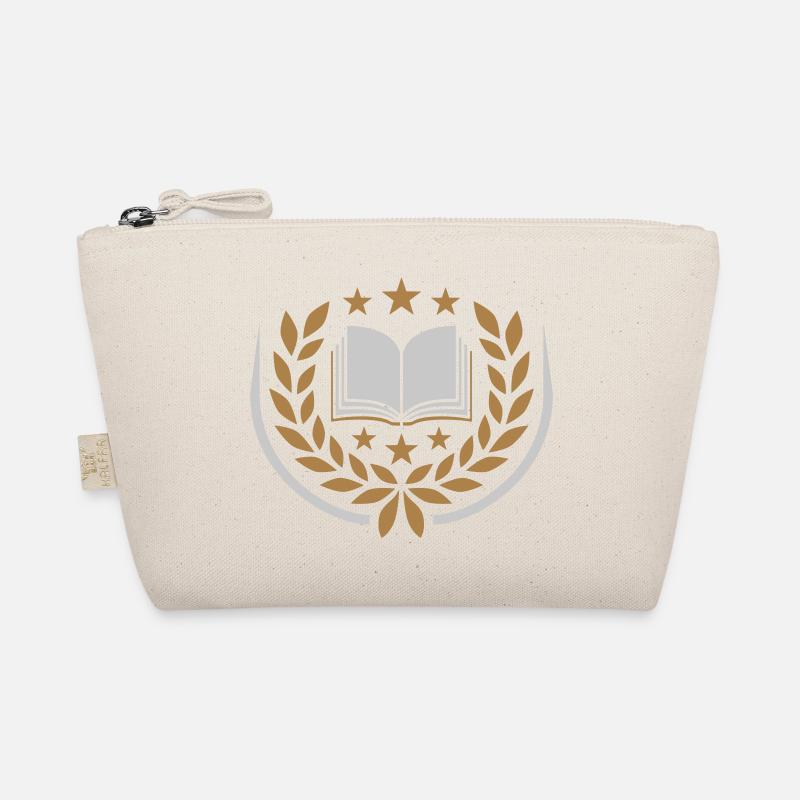 Laurel wreath stars open book Organic Pouch