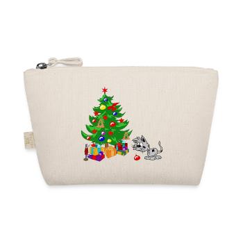 weihnachtsbaum christmas weihnachten kinder baby - Bio-Täschchen - Natur - Vorne