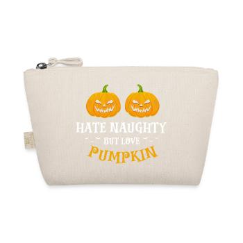 Détestez Naughty Mais Love Pumpkin Drôle Halloween - Trousse biologique - nature - Devant