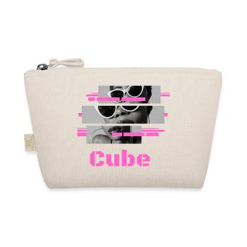 Sonnenbrille "Pink" Cube - Bio-Täschchen - Natur - Vorne