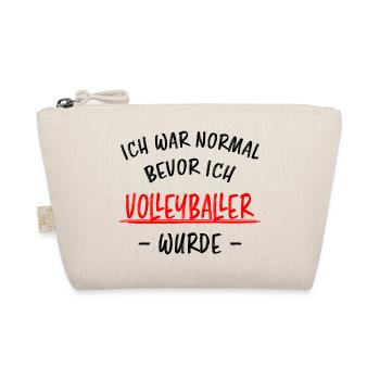 Volleyball Lustige Spruch Beachvolleyball Geschenk - Bio-Täschchen - Natur - Vorne