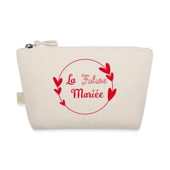la future mariée contour cœurs rouges romance - Trousse biologique - nature - Devant