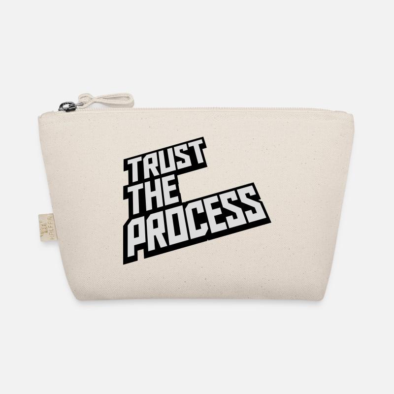trust the process Zitat Bio-Täschchen