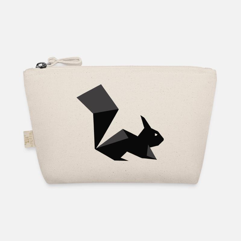 Idée cadeau Squirrel Silhouette Origami Trousse biologique