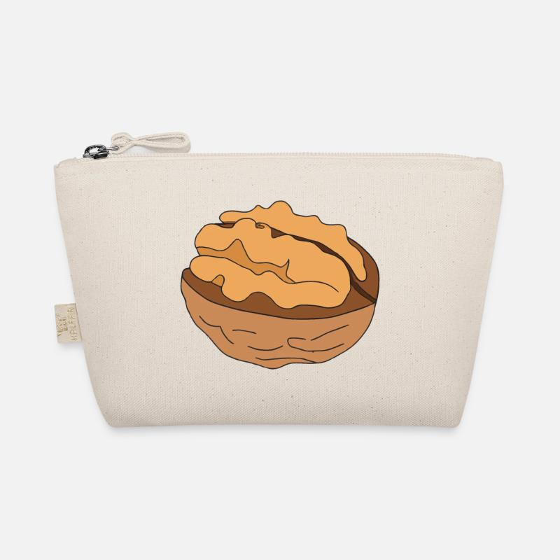 Walnut Illustration Gift Idea Nut Lovers Organic Pouch