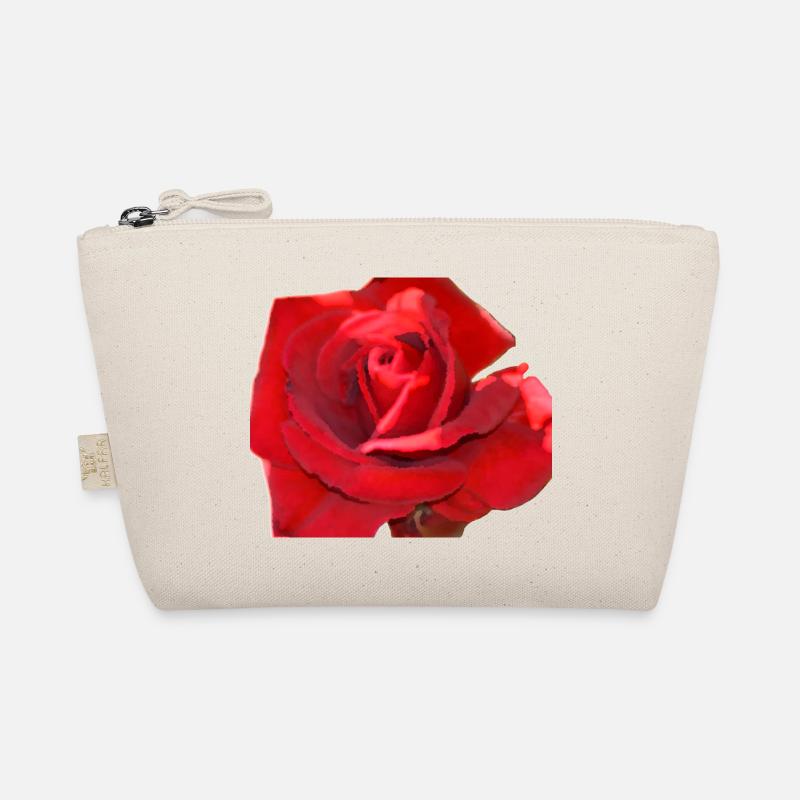 rote rose Bio-Täschchen