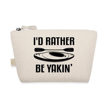 I'd Rather Be Kayaking Canoe Kayak Rower Rowing Pa - Bio-Täschchen - Natur - Vorne