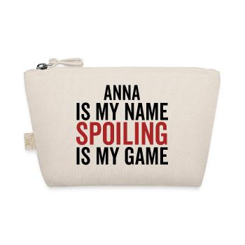 Anna ist mein Name Verderben ist mein Spiel - Bio-Täschchen - Natur - Vorne