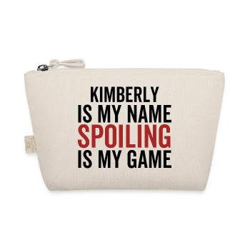 Kimberly ist mein Name Verderben ist mein Spiel - Bio-Täschchen - Natur - Vorne