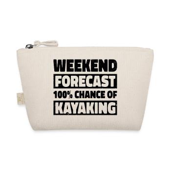 Weekend Foreacst 100% Chance Of Kayaking Rower Row - Bio-Täschchen - Natur - Vorne
