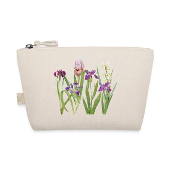 Wilde Iris und Orchidee Botanisches Design - Bio-Täschchen - Natur - Vorne