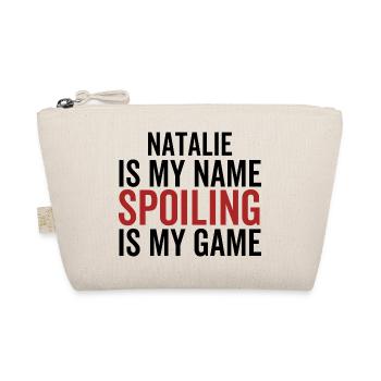 Natalie ist mein Name Verderben ist mein Spiel - Bio-Täschchen - Natur - Vorne