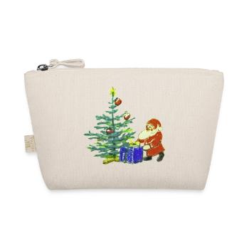 Weihnachtsmann - Bio-Täschchen - Natur - Vorne