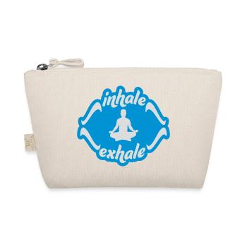 inhale exhale yoga Zitat - Bio-Täschchen - Natur - Vorne