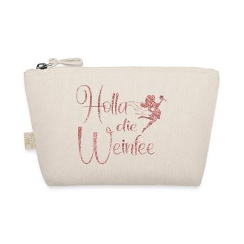 Weißwein Rotwein JGA Vino Wein - Holla die Weinfee - Bio-Täschchen - Natur - Vorne