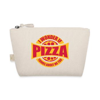 pizza thinks about me - Organic Pouch - nature - Front