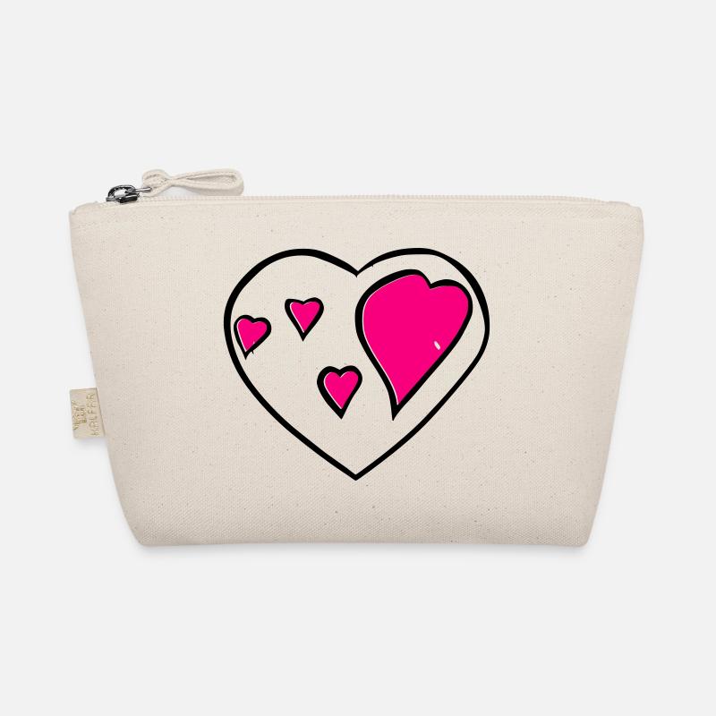 Heart Symbol Love Cute Hearts Pink Drawing Vector Organic Pouch