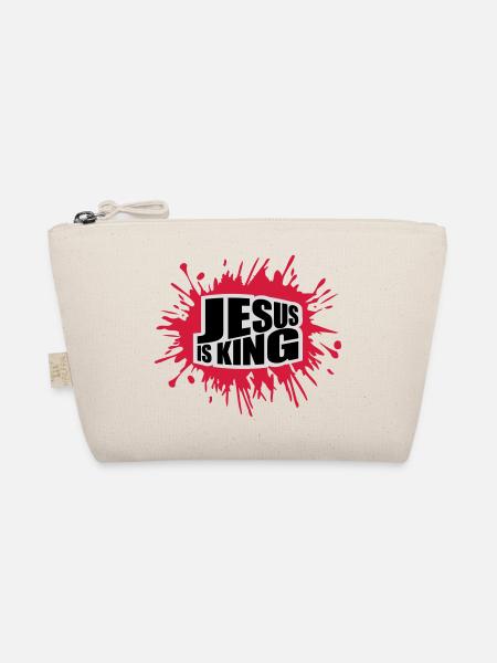 jesus is king Zitat - Bio-Täschchen - Natur - Vorne