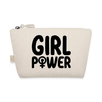 Girl Power Woman Power Symbol | Color changeable - Organic Pouch - nature - Front