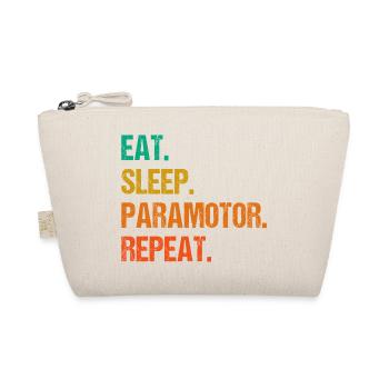 Eat Sleep Paramotor Repeat Paragliding Parachute P - Bio-Täschchen - Natur - Vorne