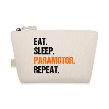 Eat Sleep Paramotor Repeat Paragliding Parachute P - Bio-Täschchen - Natur - Vorne
