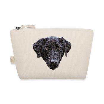 Black Labrador Retriever Face - Organic Pouch - nature - Front