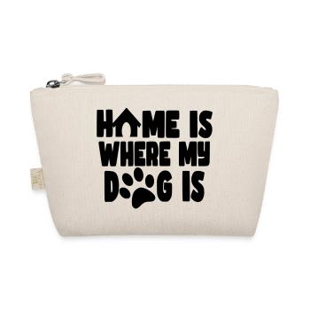 Home is where my dog is # - Organic Pouch - nature - Front