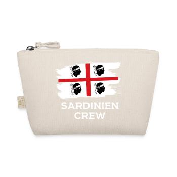 Sardinien Crew Fahne Flagge Geschenk - Bio-Täschchen - Natur - Vorne
