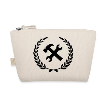 Tool logo for construction worker - Organic Pouch - nature - Front