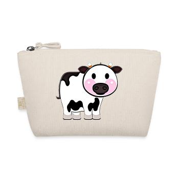 cow cute animal farm animals funny cows new 19 - Organic Pouch - nature - Front