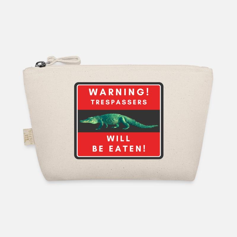 Warnung Eindringlinge werden gegessen Bio-Täschchen