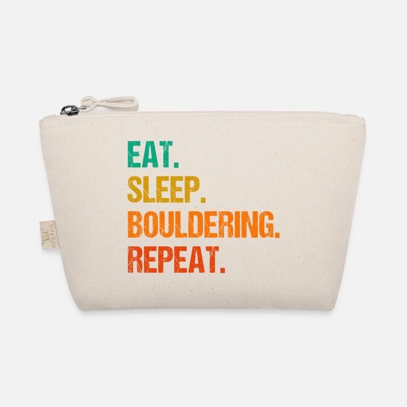 Eat Sleep Bouldering Repeat Rock Boulder Climbing Bio-Täschchen