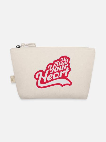 Mr steal your heart - Organic Pouch - nature - Front