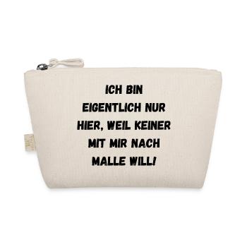 Partyspruch für Malle, Karneval ect. - Kostümidee - Bio-Täschchen - Natur - Vorne