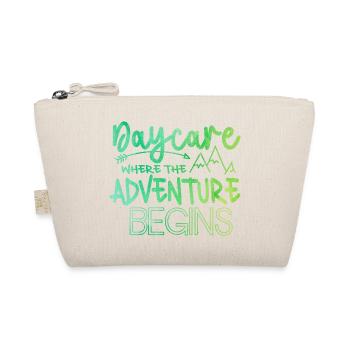 Daycare Where The Adventure Begins Babysit Teacher - Bio-Täschchen - Natur - Vorne