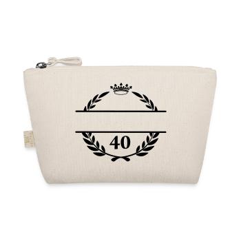 Bannière de nom Lauwerkrans avec le numéro 40 - Trousse biologique - nature - Devant