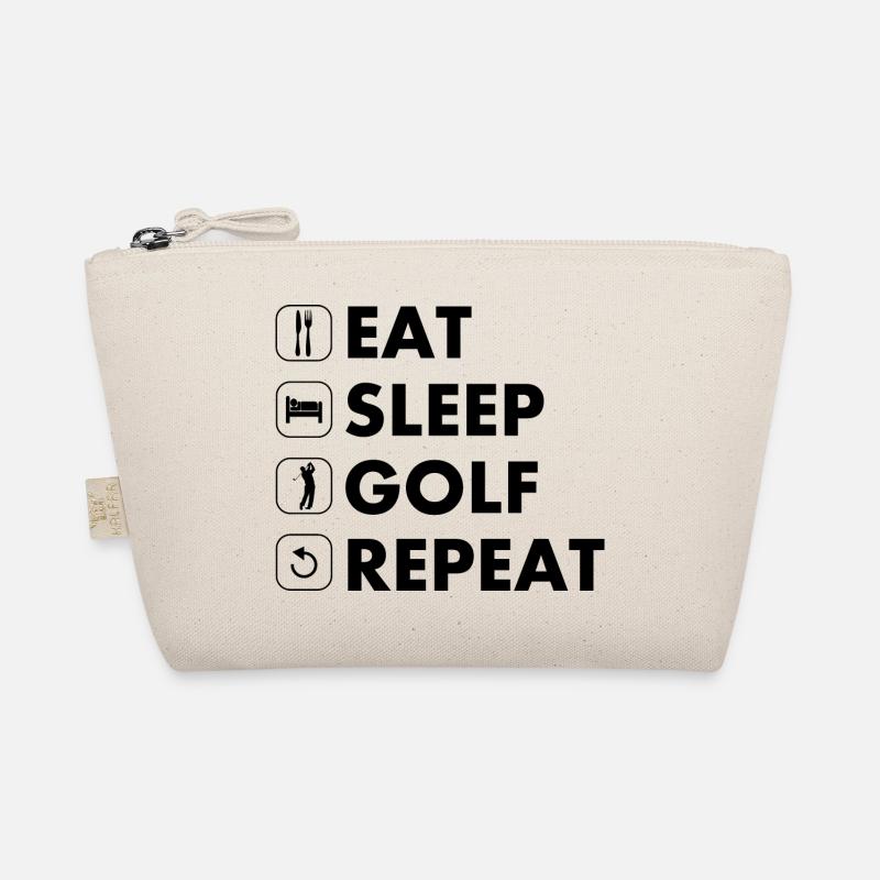 Golf manger dormir répéter noir Trousse biologique