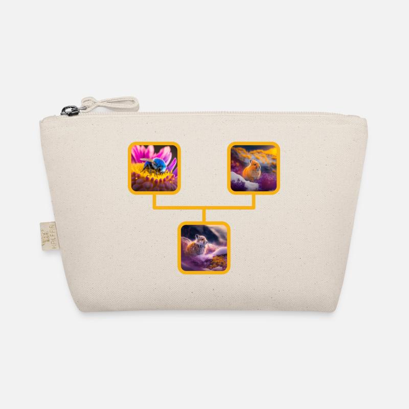 Animal Collage Organic Pouch