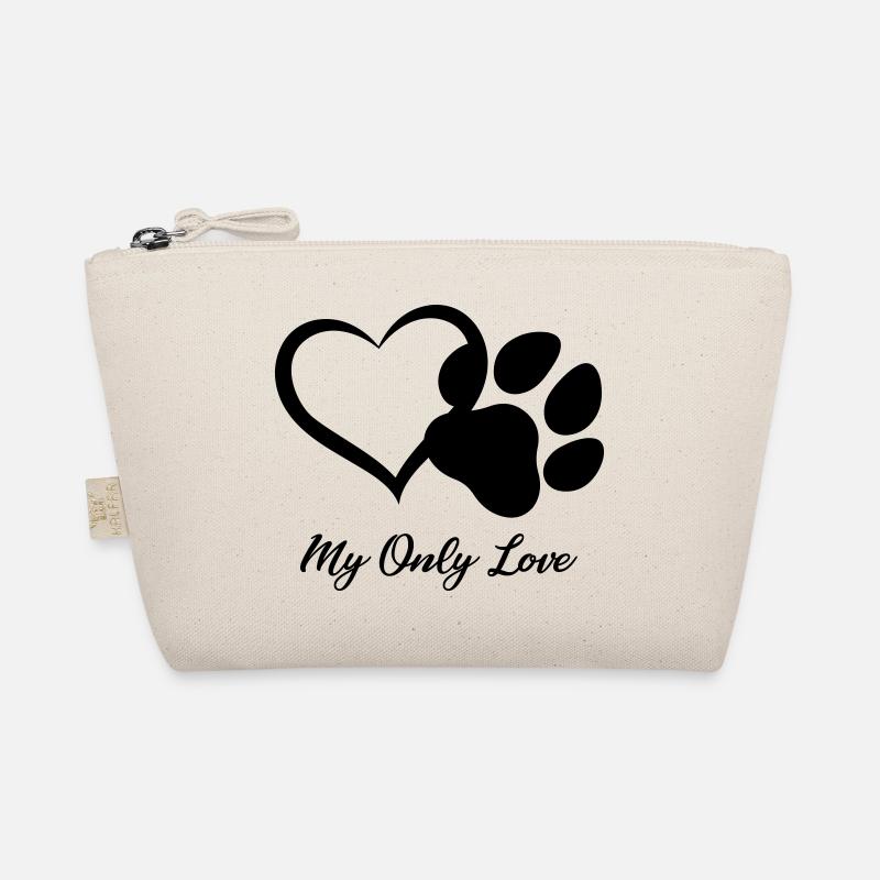 MY ONLY LOVE DOG PET - Bio-Täschchen - Natur
