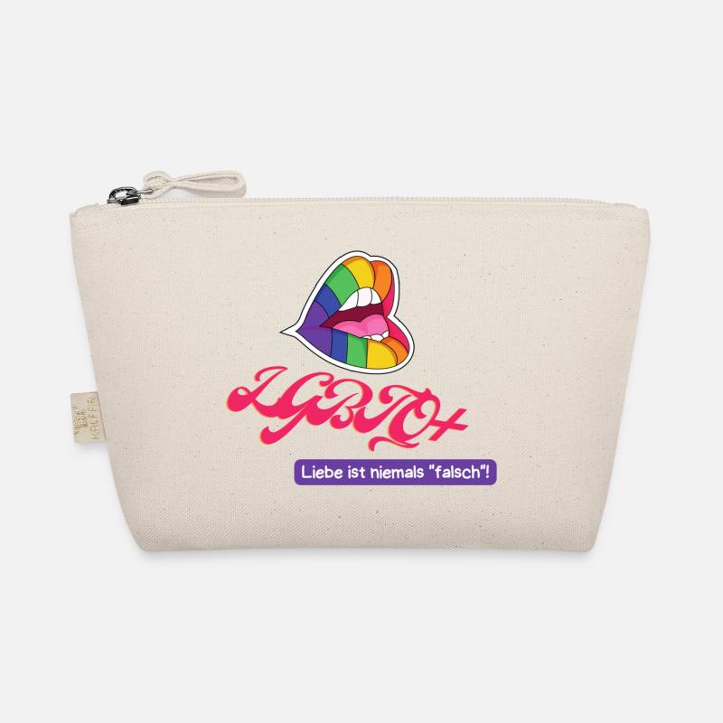 LGBTQ+ - T-Shirt - Bio-Täschchen - Natur